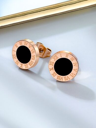 Roman Earrings Rose Gold