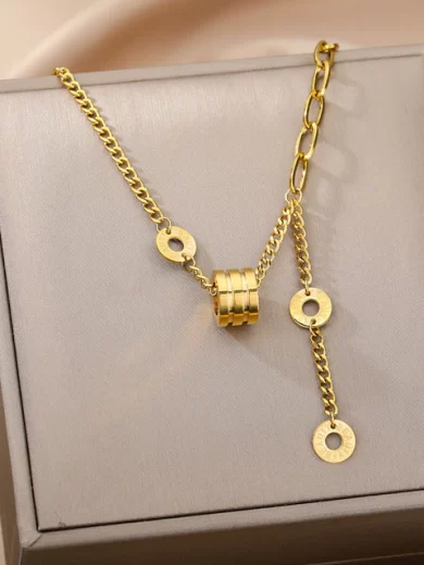 Luxury Fashion Necklace Gold color