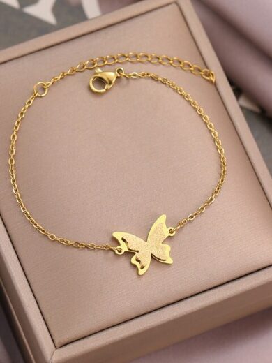 Butterfly Fashion Bracelet Gold Color