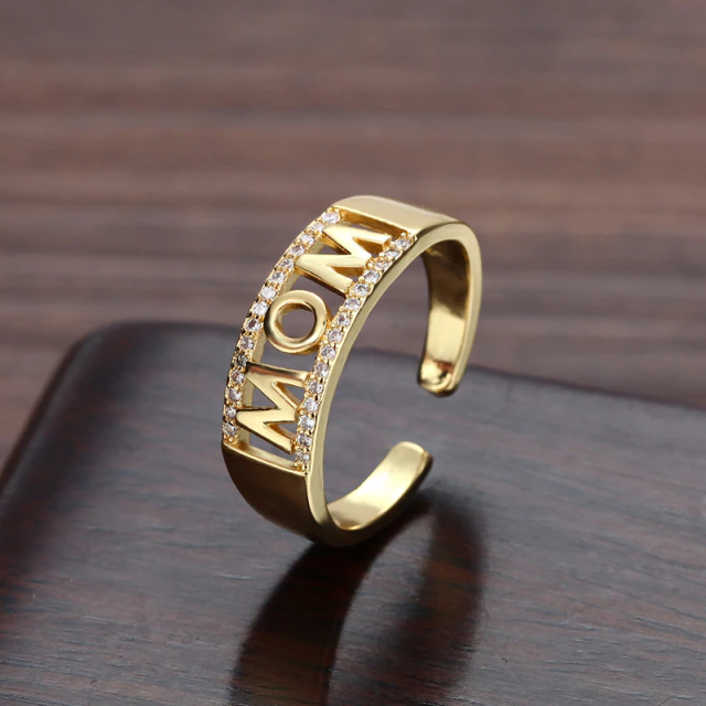 Mom High Quality Rings Gold color