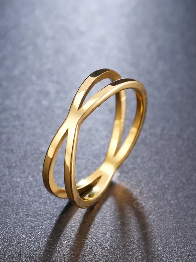 Women High Quality Rings Gold color