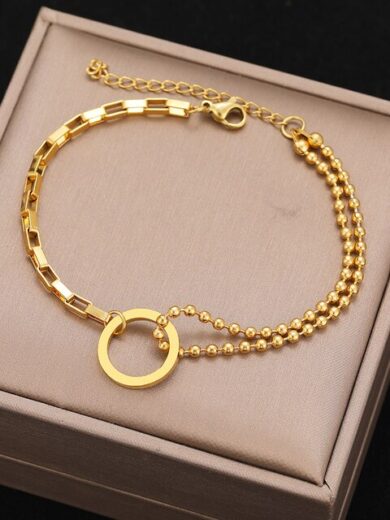 Trendy Fashion Bracelet Gold color