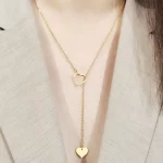  Long Pendant Heart Necklace