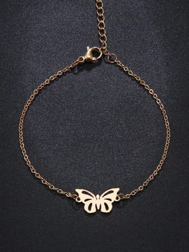 Butterfly Fashion Bracelet Gold color