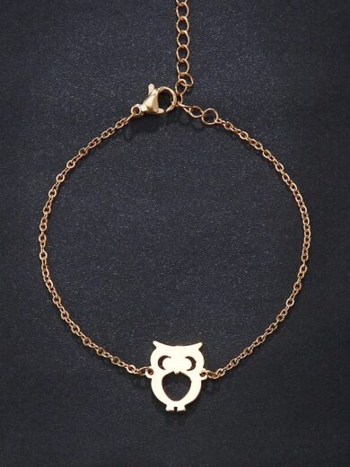 Lover’s Owl Bracelet Gold color