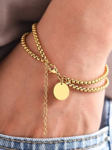 Circle Multi-layer Bracelet Gold color