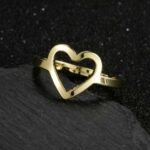 Heart Rings Adjustable Size 