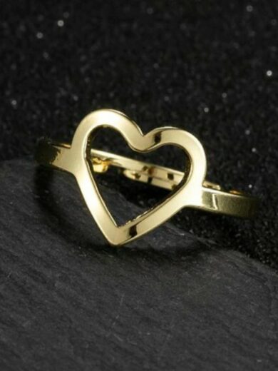 Heart Rings Adjustable Size 